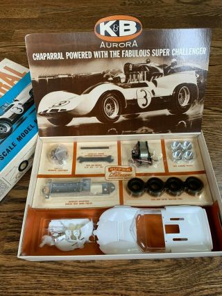 Vintage K&B Aurora Chaparral Slot Car Kit.  Never Opened 2