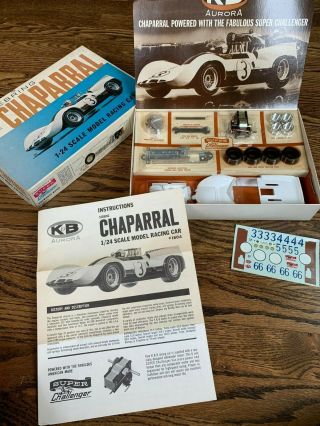 Vintage K&B Aurora Chaparral Slot Car Kit.  Never Opened 5