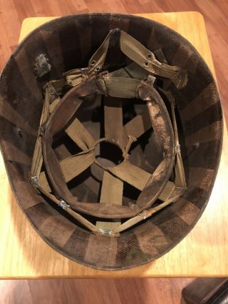 Wwii Us Army M - 1 Helmet Liner Made Westinghouse Named