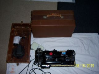 Vintage Pfaff 130 Sewing Machine/Embroiderer w/Case,  Xtra Motor&Foot Pedal, 11
