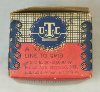 NOS Vintage UTC A - 10 Input Line to Grid Audio Transformer 2