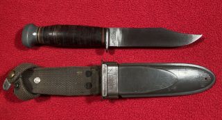 Vintage Wwii Us Navy Mark 1 Rh 35 Pal Military Knife With Hard Scabbard Usn
