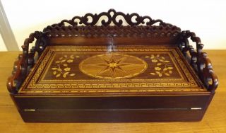 Writing Slope Madeira Award Winning Rosewood Inlaid 1850 