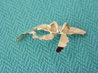 VINTAGE 14K SOLID GOLD CUSTOM MADE WHALE PENDANT GREAT DETAIL 3