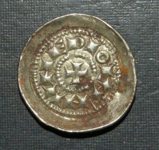 Medieval Silver Coin 1100 - 1300ad Crusader Templar Cross Rare Ancient Antique Hc