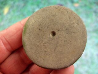 Fine Engraved Ohio Fort Ancient Discoidal With Arrowheads Artifacts