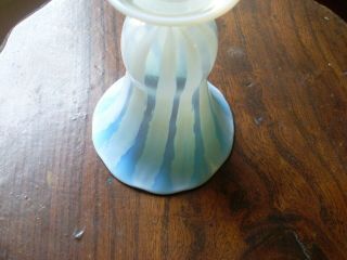 Antique Louis Comfort Tiffany Favrille Aqua Pastel Opalescent Art Glass Vase 7