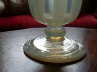 Antique Louis Comfort Tiffany Favrille Aqua Pastel Opalescent Art Glass Vase 8