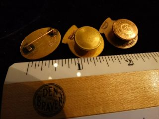 3 Vintage WW2 E army navy vickers bantam submarine signal production pin pins 2