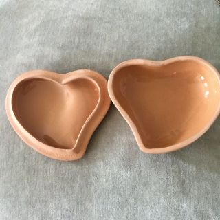 Vintage Elsa Peretti Tiffany & Co.  Terra Cotta Ceramic Jewelry Heart Box Italy 3