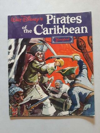 Rare 1968 Vintage Disney Pirates Of The Caribbean Souvenir Book Disneyland