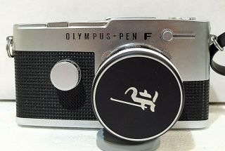Vtg Olympus Pen FT Half Frame 35mm SLR Camera w 40mm f/1.  4 Lens Near Cond 11