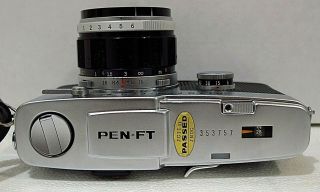 Vtg Olympus Pen FT Half Frame 35mm SLR Camera w 40mm f/1.  4 Lens Near Cond 9