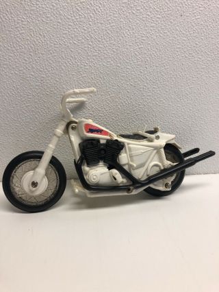 Ideal 1972 Toy Motorcycle Stunt Bike Friction Wind Up Action