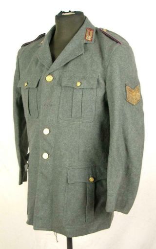 Post Ww2 Wwii 1950 Italy Italian Police Polizia Obsolete Field Jacket Tunic