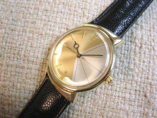 Hamilton T - 403 Thin - O - Matic Vintage Men ' s Watch Asymetrical Case 1960 SHARK FIN 2