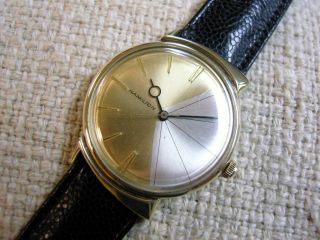 Hamilton T - 403 Thin - O - Matic Vintage Men ' s Watch Asymetrical Case 1960 SHARK FIN 4