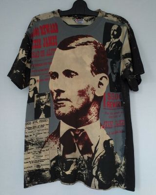 Rare Vintage 90s Og Jesse James Mosquitohead Civil War Rebels T - Shirt