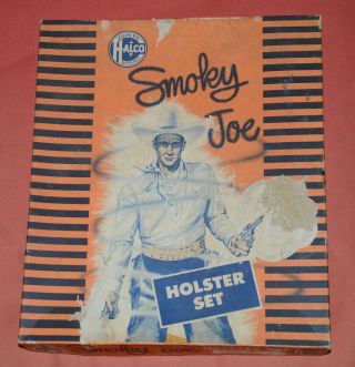 Vintage Halco Brand Smokey Joe Toy Gun Cowboy Holster Set Box Only