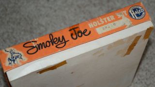 Vintage HALCO Brand Smokey Joe Toy Gun Cowboy Holster Set BOX ONLY 8