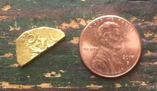 1 Antique South American Dug Relic Gold Clipped Coin Virginia Civil War Site