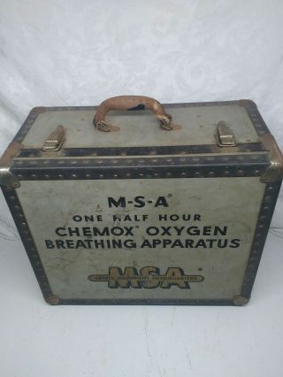 Vintage Coal Miners MSA O2 Facemask with FACEPIECE with Box 2