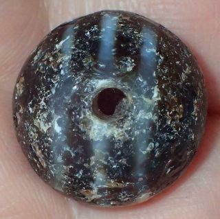 19mm Very Rare Ancient Indo - Tibetan Sulemani Chung Agate Bead,  S629