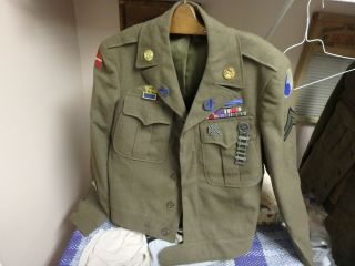 Wwii Ike Jacket,  78th Inf.  Div.  Cib Badge,  Some Sterling