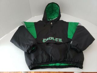 Philadelphia Eagles Vintage Starter Proline Pullover Jacket Coat Mens Xl