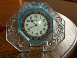 Vintage Art Deco Glass Case Clock Sessions