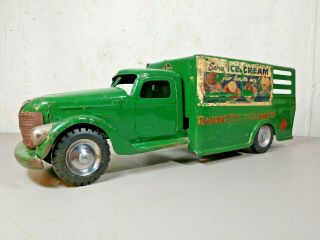 Vintage Buddy L Railway Express American Dairy Milk Delivery Truck 187 - D 1940s