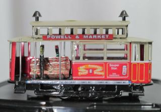 Vintage Tin Toy Trolley Powell And Market San Francisco Cable Car |