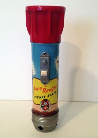 1950s Lone Ranger Signal Siren Flashlight - Minty Shape -