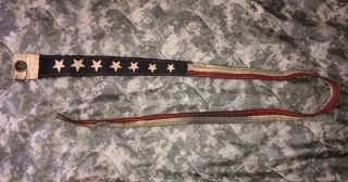 Ww2 Us Navy 7 Star Commissioning Pennant Flag,  Wool,  Wwii Stained