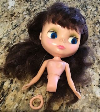 Vintage Kenner 11 " Blythe Doll Brunette/red Hair Restore Or Parts N/r
