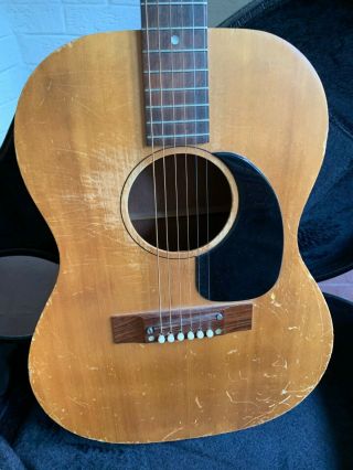 Vintage Gibson Steel - String Acoustic Guitar From 1960s Or 1970s
