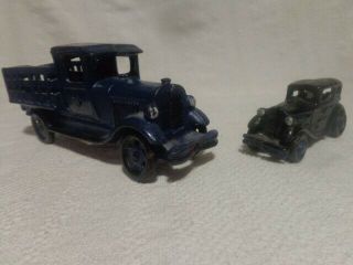 Cast Iron Truck And Car,  1930 