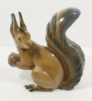 Vintage Rosenthal Porcelain Figurine Large Squirrel Theodor Karner 1960s