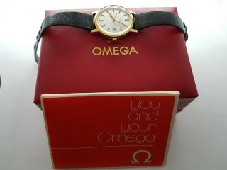 Vintage Omega Genève Gold Plated Men 