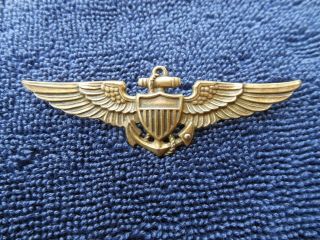 Wwii Us Navy Pilot Wing H&h & Imperial Hallmarks