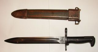 E - Us M1942 M1 Garand Bayonet 10 ,  E - Us Scabbard -