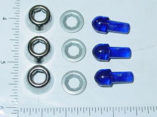 Tonka Replacement Blue Flasher W/bezel Toy Part Tkp - 031 - 3
