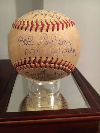 Bob Gibson 1970 Game Signed Baseball Cy Young Vintage Authentic Milestone