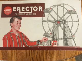 Vintage Gilbert No.  10074 Erector Set Ferris Wheel 1960s