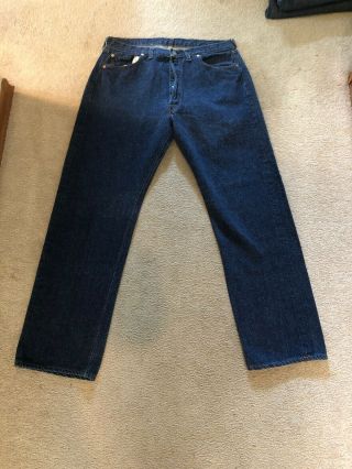 Vintage Levis 501 Single Stitch Redline Denim Jeans Dark 1970’s W38 L33