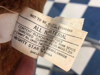 Vintage 32” Yogi Bear Ride On Hanna - Barbera 1980 Mighty Star Plush Toy Pillow 8