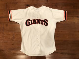 Men’s Vintage Sand Knit Jersey San Francisco Giants Baseball Jersey Sewn 42 Rare