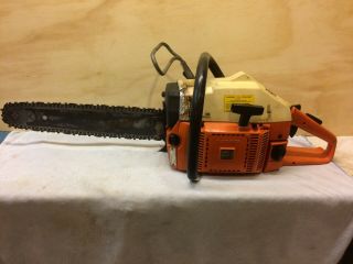 Husqvarna 61 Rancher Chainsaw Vintage Practica White Top Version,  Ready To Cut