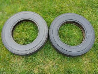 Nos Vintage Pro Trac 5.  60 - 15 Rare Front Runners Tires Gasser 5.  60x15 " Rat Rod