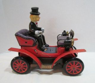 Shaking Antique Car Vintage Tin Battery Operated Made In Japan 1960 